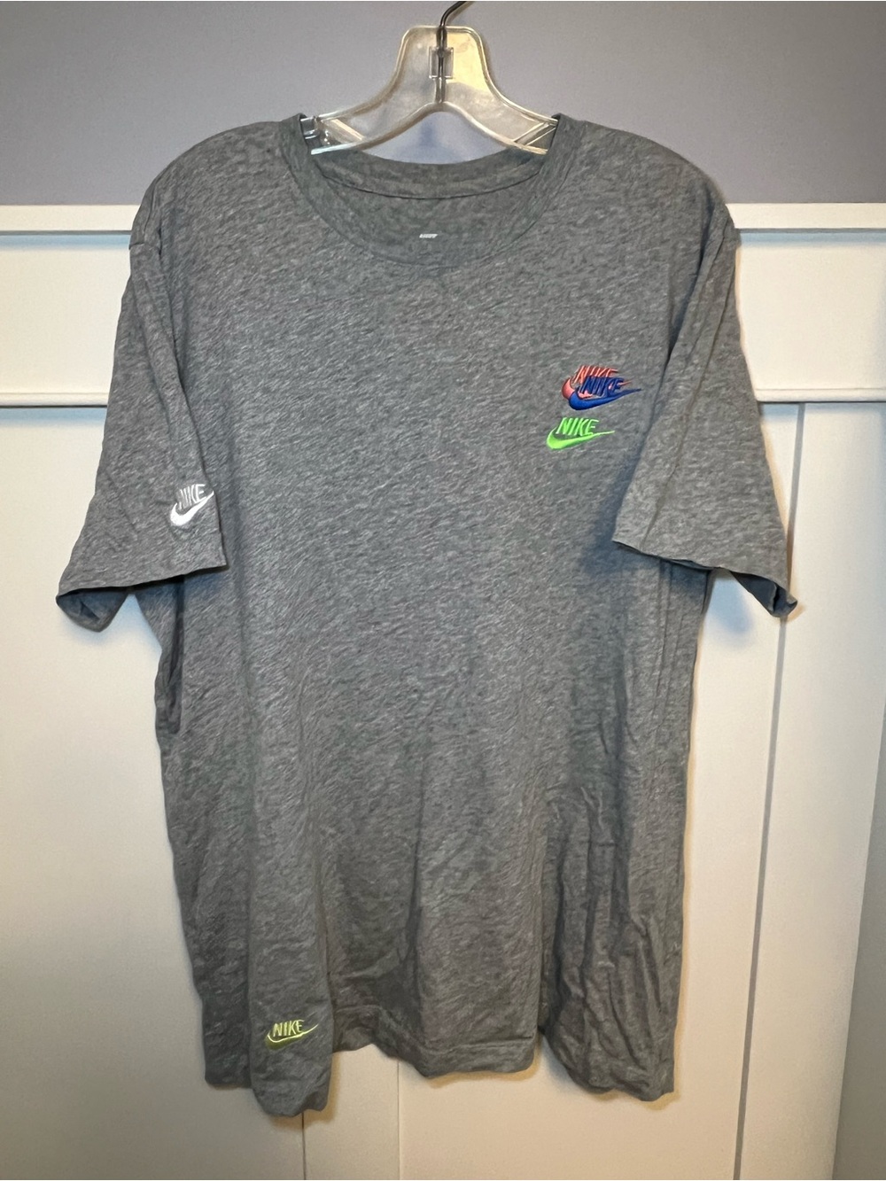 Vintage Nike multi embroidered logo T-shirt
